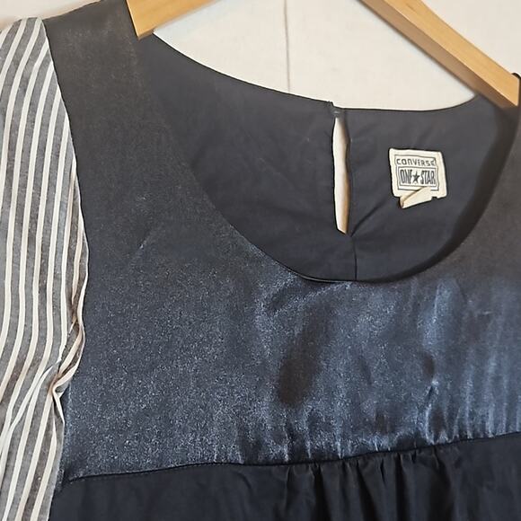 Converse One Star Navy Blue and White Long Sleeve Dress - Picture 4 of 10